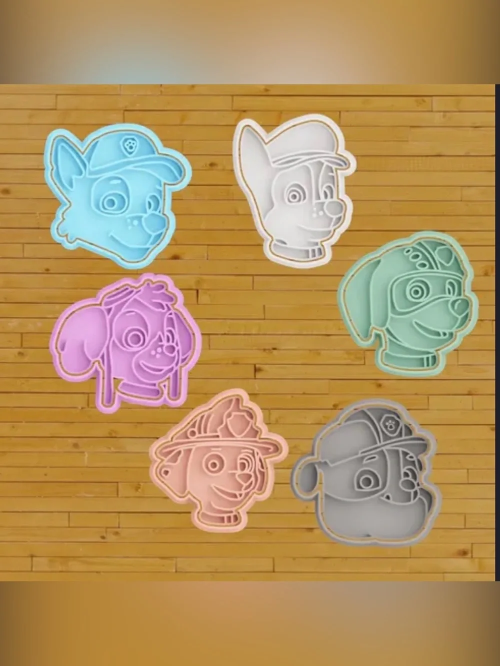 Paw patrol cookie cutter set